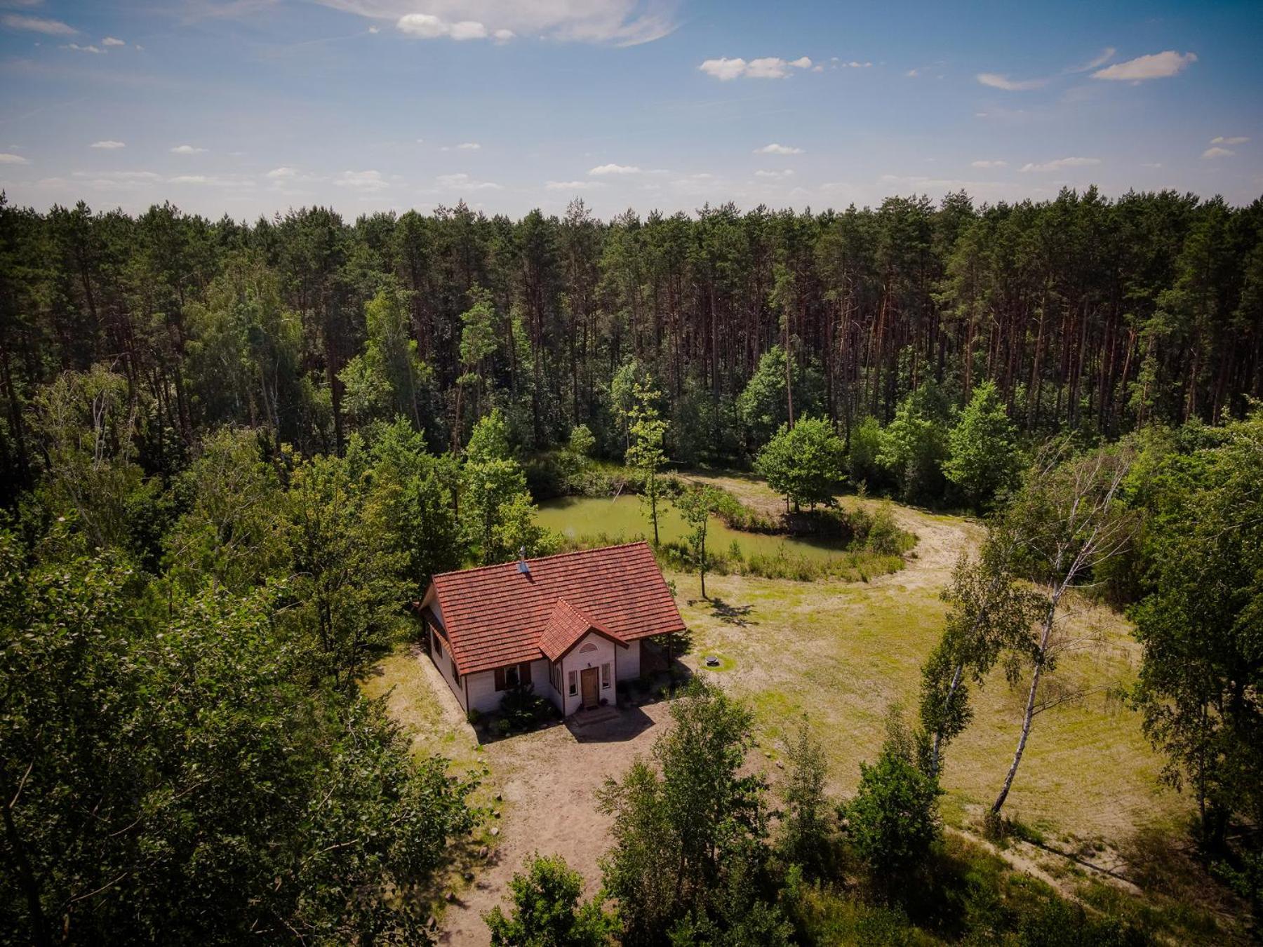 Jagodowy Zakatek, Caloroczny Dom Na Wylacznosc W Lesie, Balia, Cisza, Kominek, Weranda, Stawy Tuczna Exterior photo