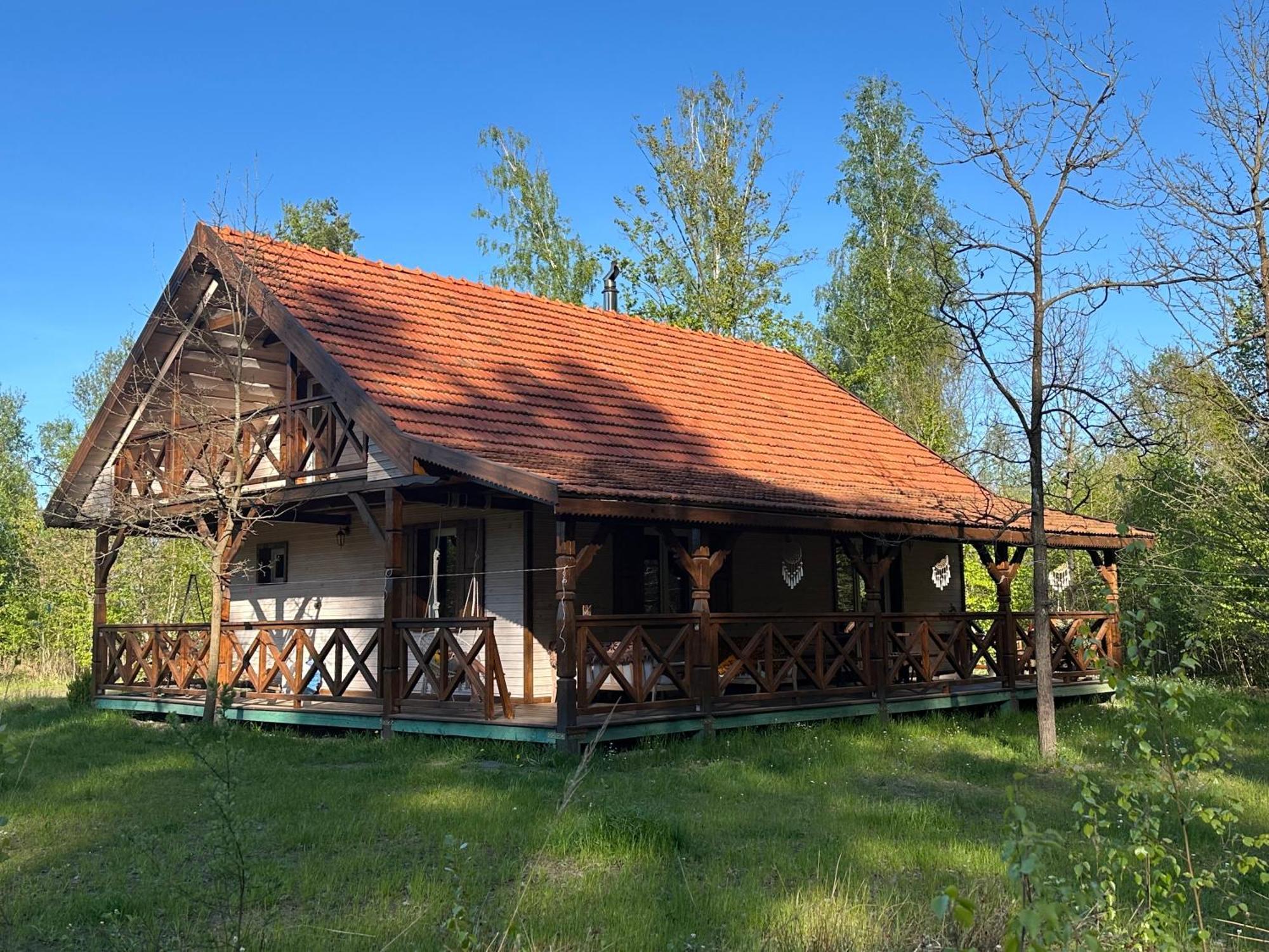 Jagodowy Zakatek, Caloroczny Dom Na Wylacznosc W Lesie, Balia, Cisza, Kominek, Weranda, Stawy Tuczna Exterior photo